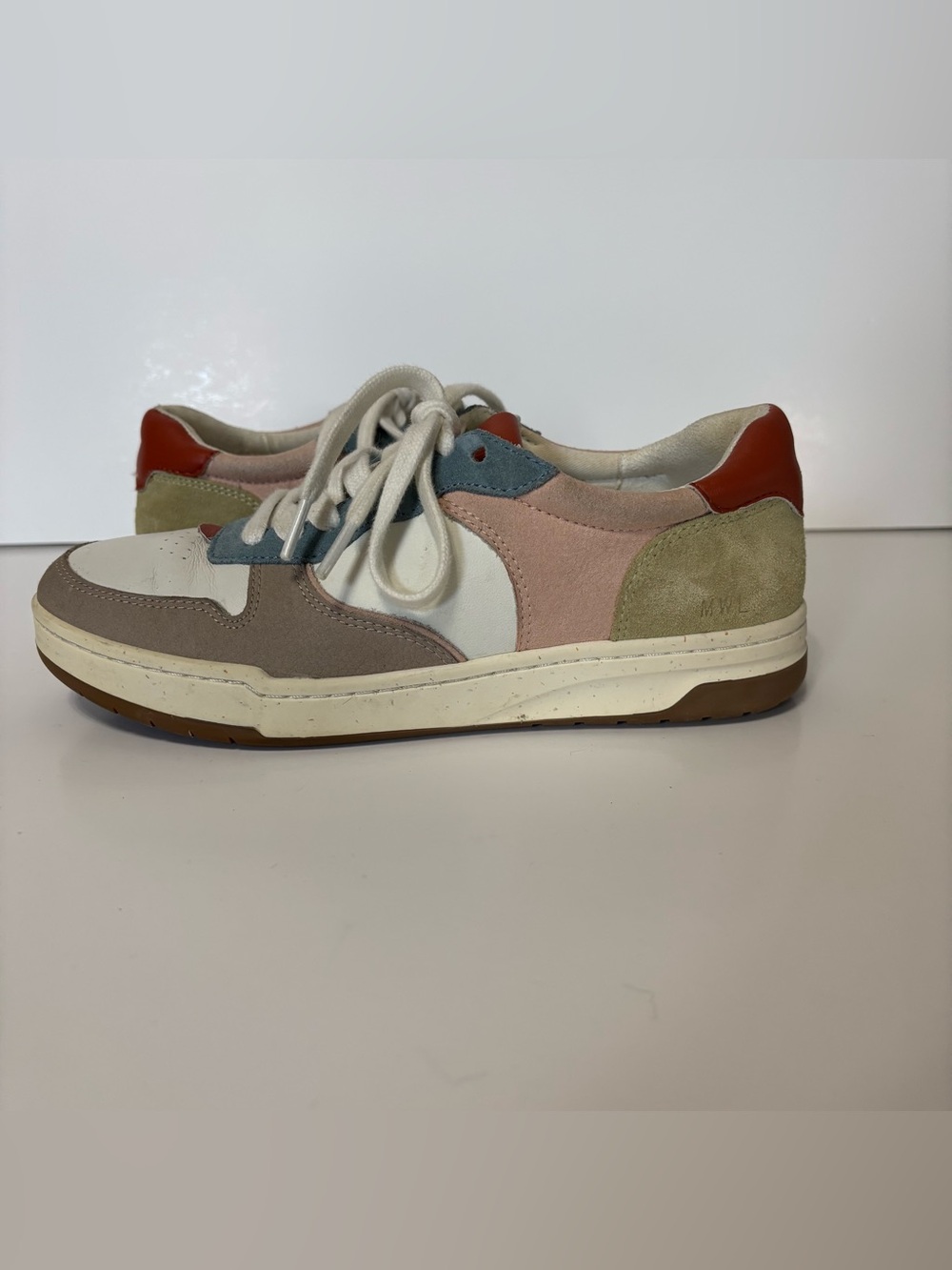 Madewell Multicolor Suede & Leather Low-Top Sneakers Size 7.5 M